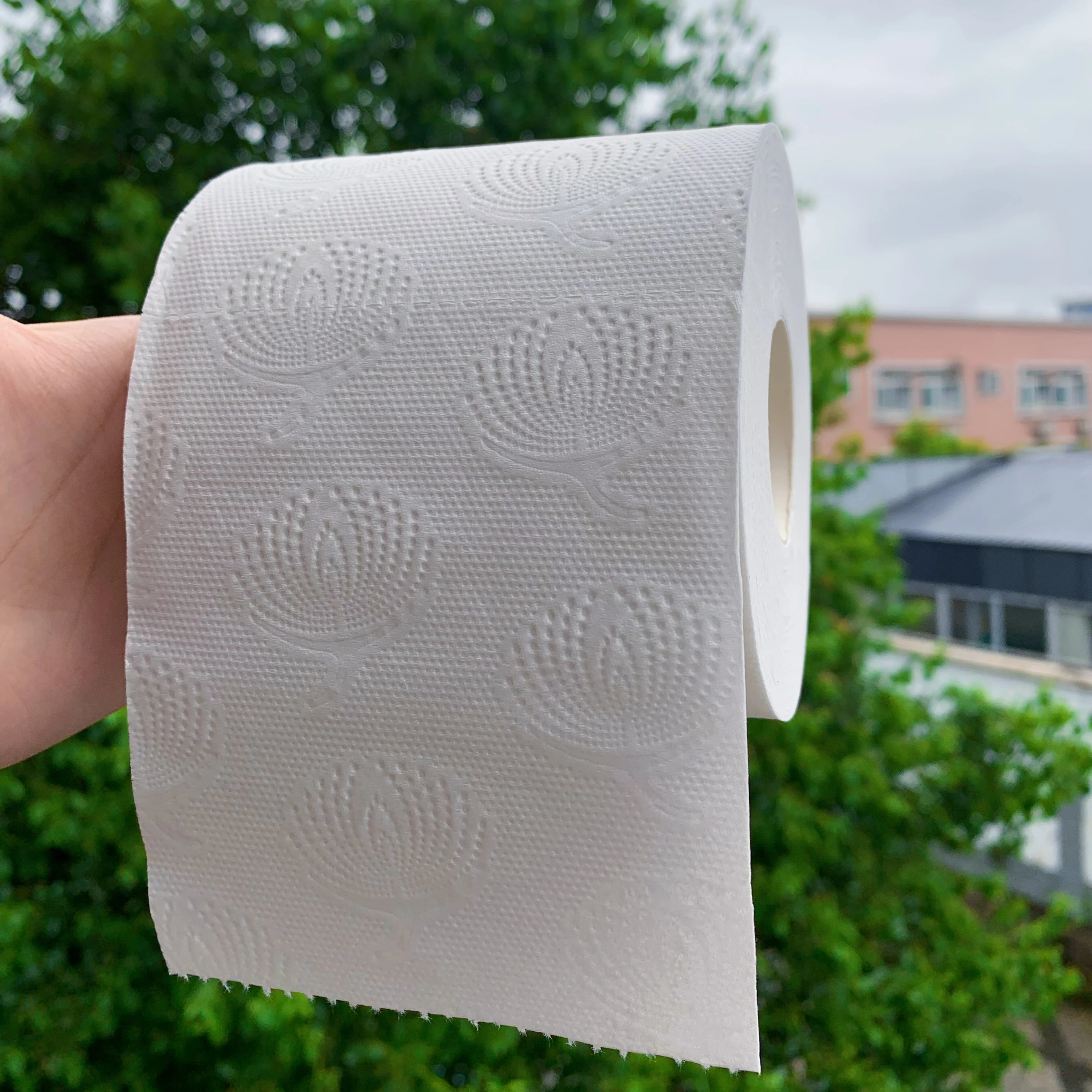 Bleached Bamboo Toilet Paper Bathroom Tissue Paper