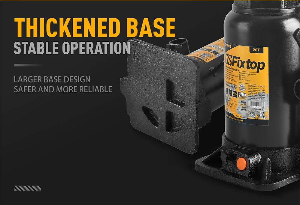 4T Portable Heavy Duty Car Jack Vertical Jack with Double Section Handle Safety Valve Color Box Packing