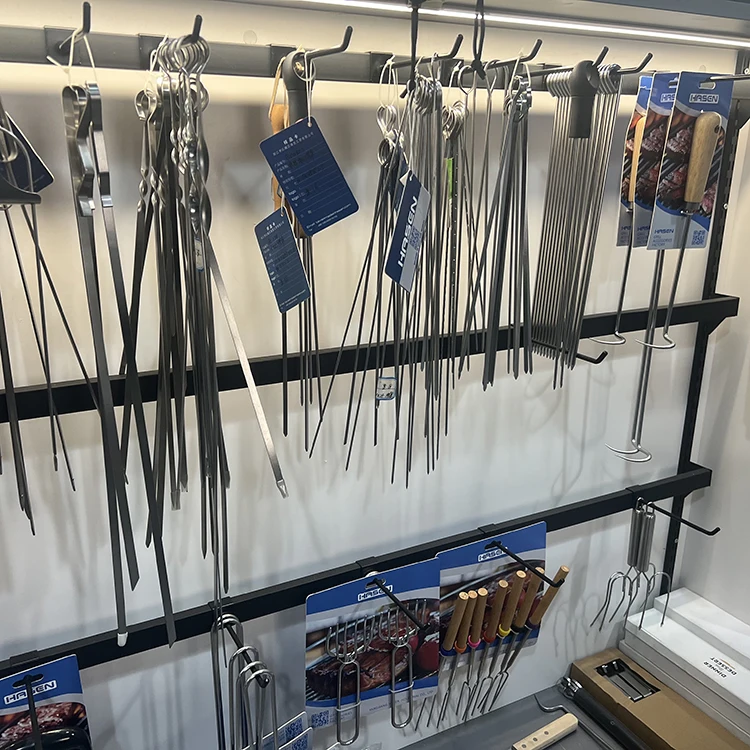 Metal Skewers/ Skewers For Kabobs/BBQ Skewers/Shish Kabob Skewers/Flat Stainless Steel Barbecue Skewers Grill Stick Set for Meat