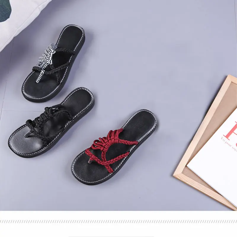 Hot Design Summer Woman Shoes Flip Flops Woman Beach Sandals Lady Low Heel Sandals Footwear