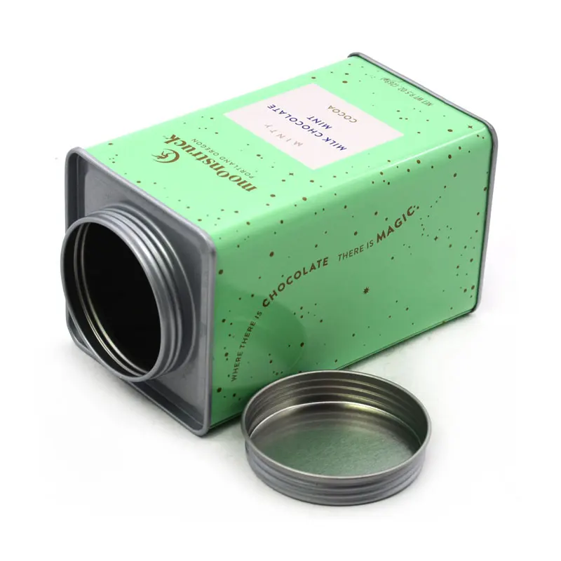 Custom Hotel Luxury Tea Storage Metal Tin Can Small Tiny Tea Tins