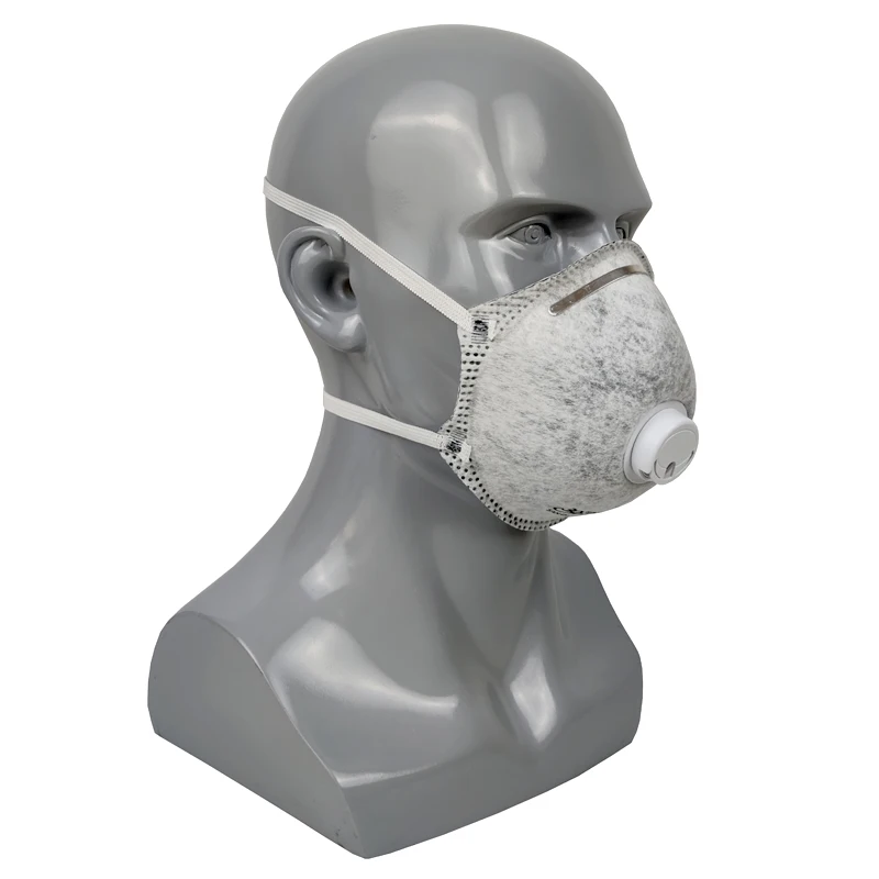Sanqi NIOSH Approved Head Loop Cone Cup Shape Particulate Industrial Valved N95mask Disposable N95 Mask Respirator With Valve