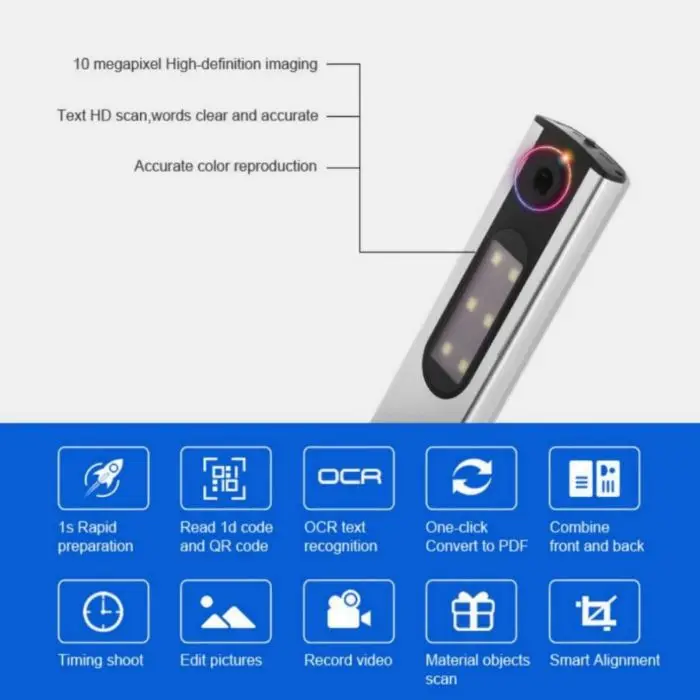 Wall Version portable rapid a4 document scanner can scan photo and document scanners for education training in classroom