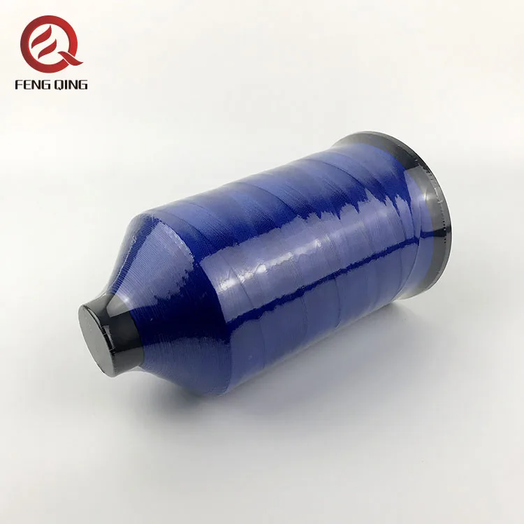 high tenacity 100% polyester sewing thread 120d/2, dyed embroidery thread