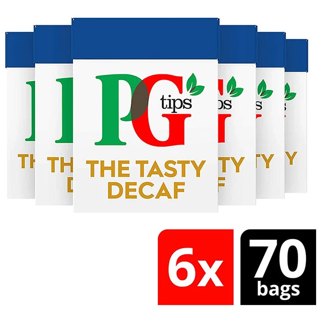 Cheap Bulk Wholesale High Quality Pg Tips Decaf Biodegradable Pyramid  70s - Pack Of 6 Pg Tips Decaf Tea
