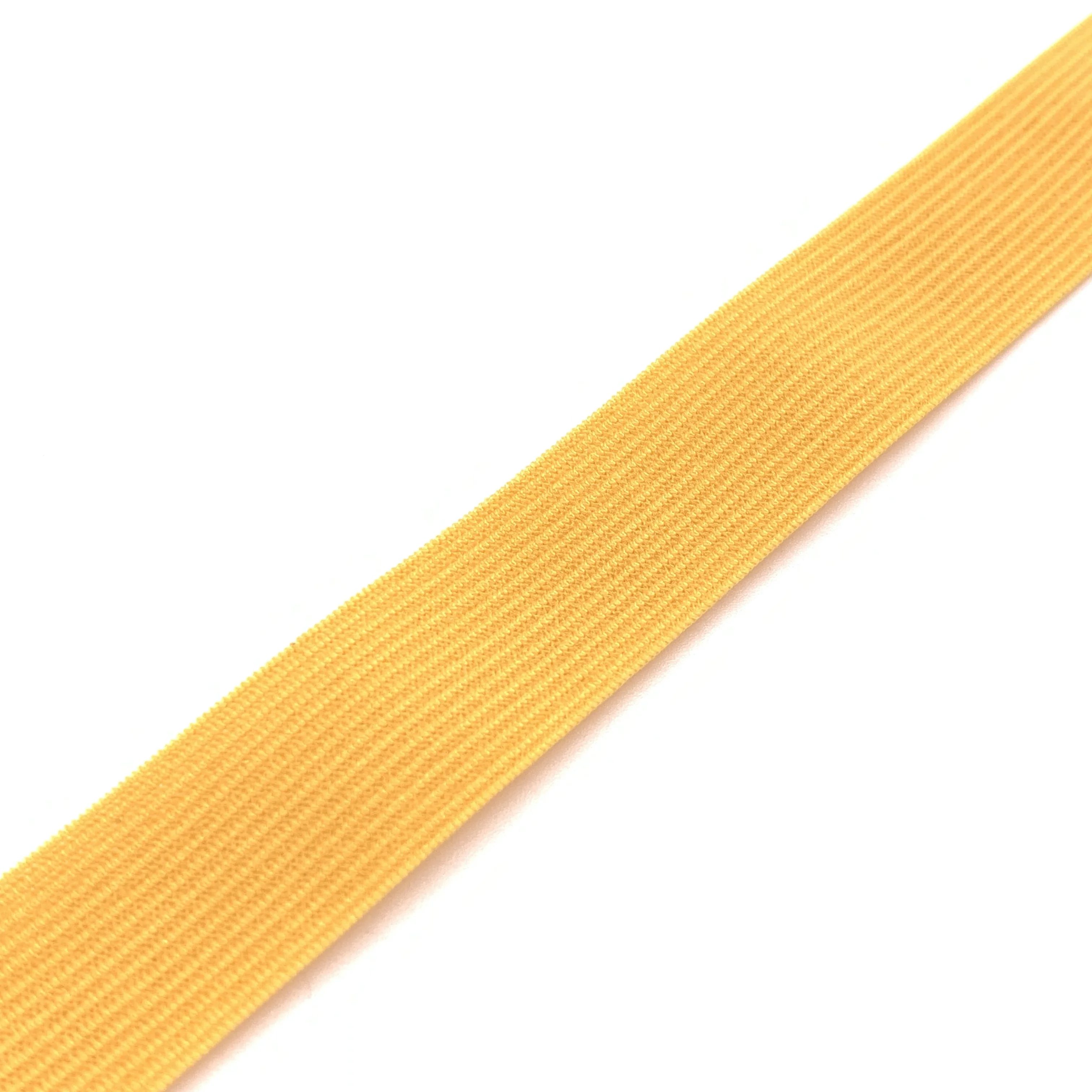 Manufacturer customized bright yellow 15mm high-quality knitted elastic band nylon underwear clothing belt