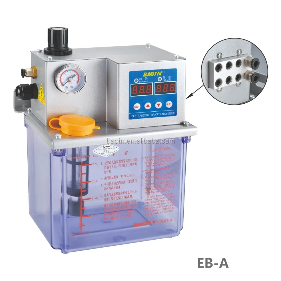China BAOTN EVB micro cooling lubrication pump Pneumatic system Pneumatic lubrication pump spray lubrication system