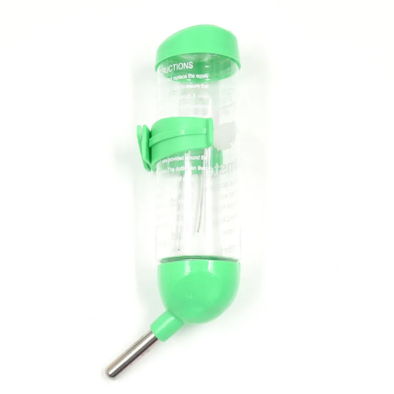Plastic Hamster Drinker Water Bottle Dispenser Hanging Pet Guinea Feeder Rabbit Drinking Dispenser