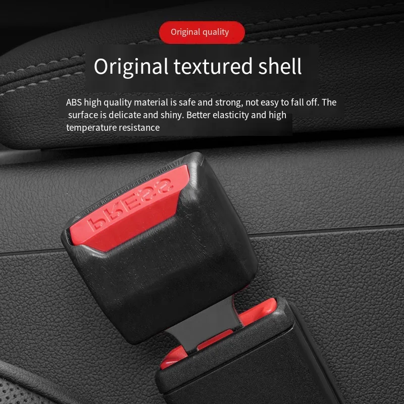 Car Seat Belt Clip Extender Safety Seatbelt Lock Buckle Plug Thick Insert Socket Extender Safety Buckle