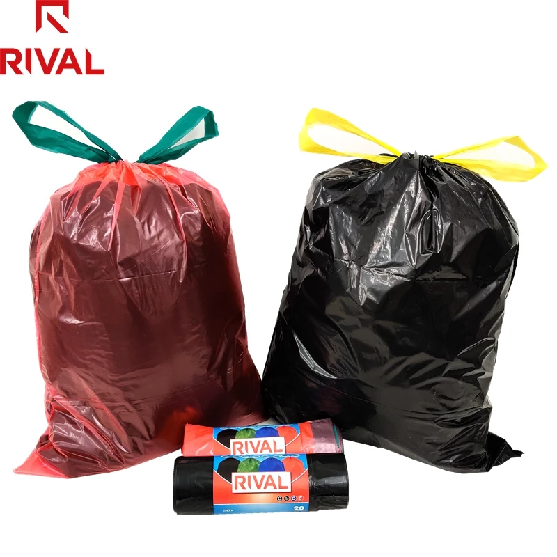 best selling ldpe garbage bag, plastic garbage bags, biodegradable blue trash bags black bin bag liner