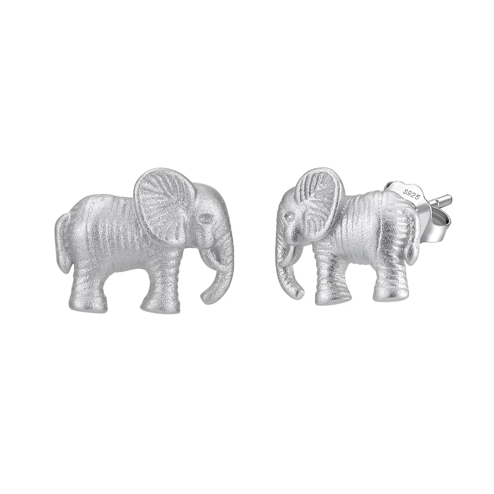 Vintage aretes de plata S925 Sterling Silver Oxidized Silver Cute Animal Hedgehog Snake Sheep Stud Earrings Jewelry Women