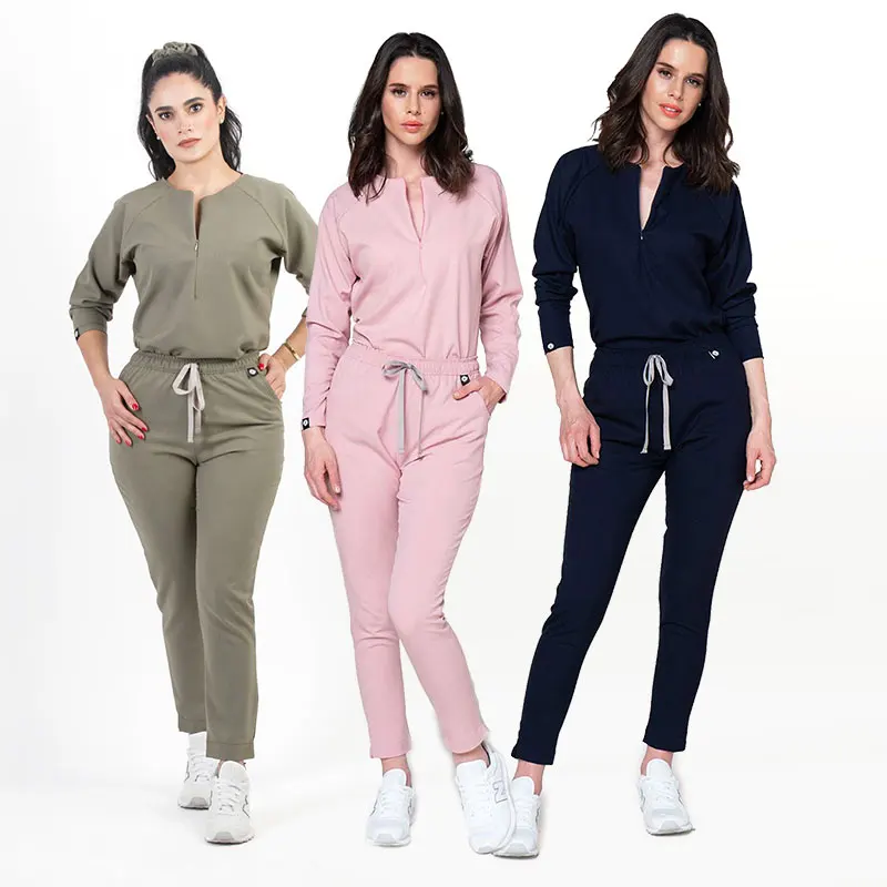 Bestex Premium Quality Scrub Uniform Sets Jogger Pant Fashion Long Sleeve Top Price Eco-friendly