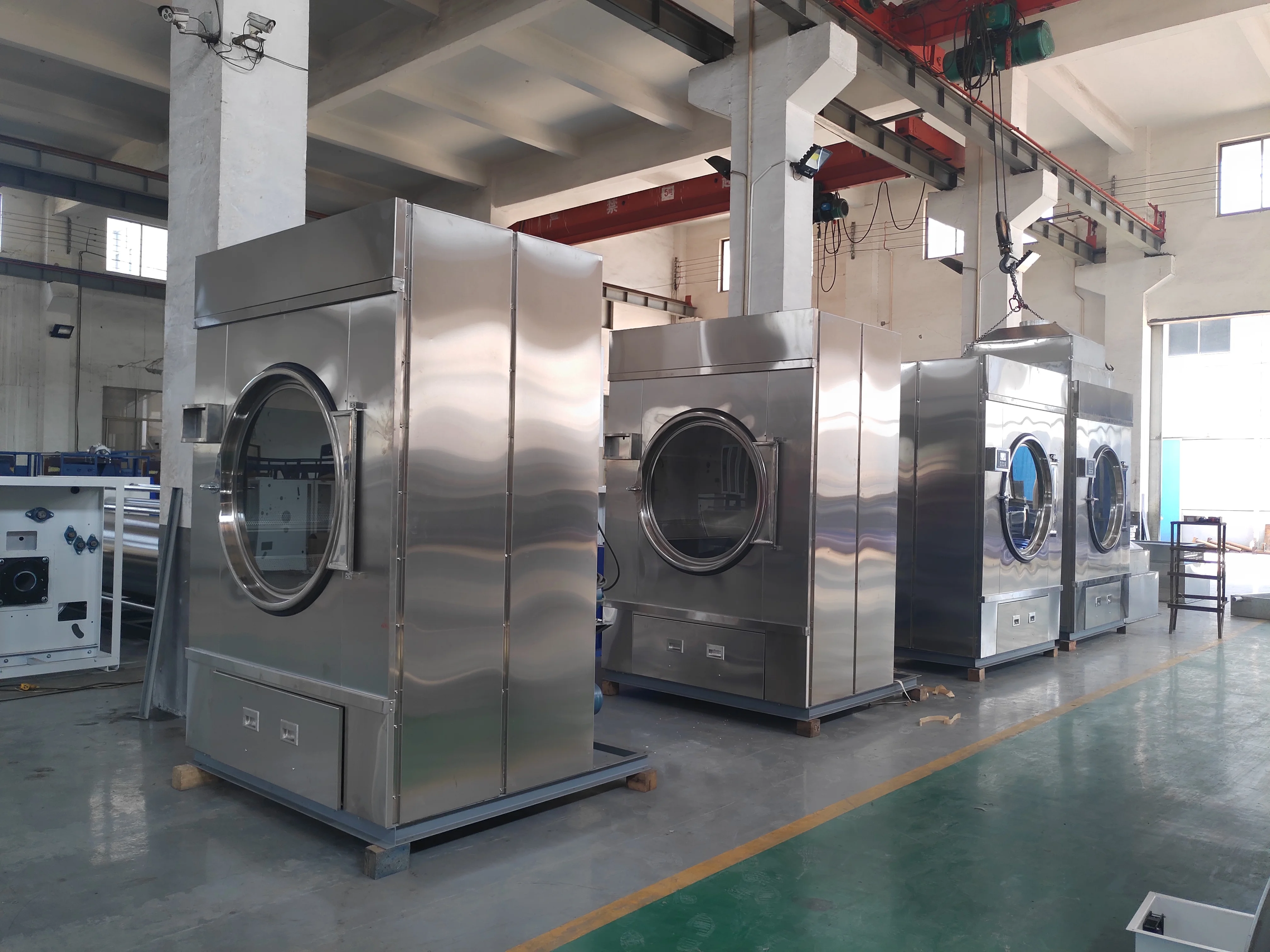 HOOP hotel hospital use HG-50/D 50Kg commercial & industrial gas steam & electric stainless steel tumble dryer laundry machine