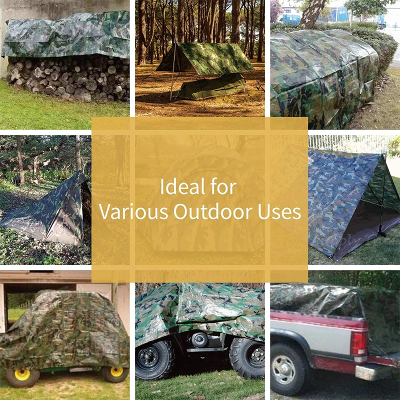 camouflage tarpaulins