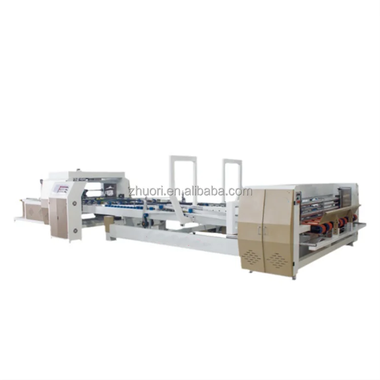 Chinese manufacturers specialize in production High Speed Automatic Boxmaker machine with folder gluer and strapper