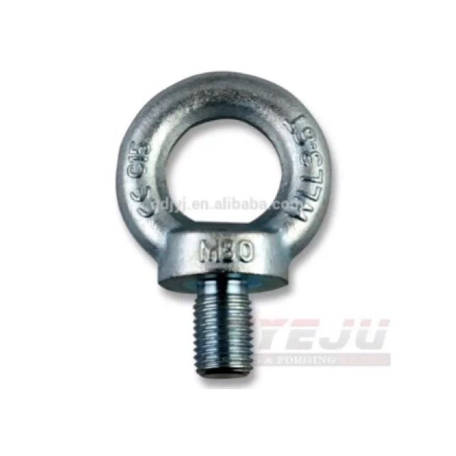 High Strength Carbon Steel Drop Forged Galvanized Din580 Lifting Eye Bolt