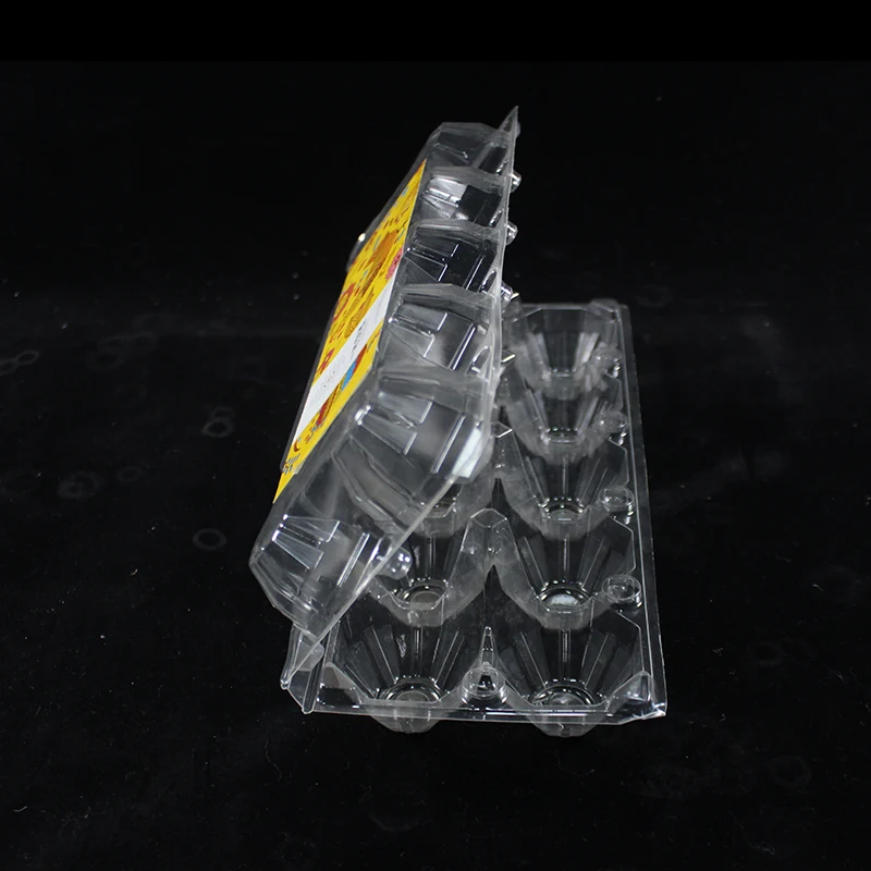 Изготовленные на заказ, 6 отверстий, блистерные коробки для куриных яиц, пластиковые контейнеры для яиц, блистерный поднос для яиц