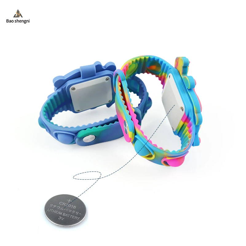 Wholesale Kids Natural BPA Free Silicone Watch Cute Cartoon LEDDigital Children Watch For Boys Girls