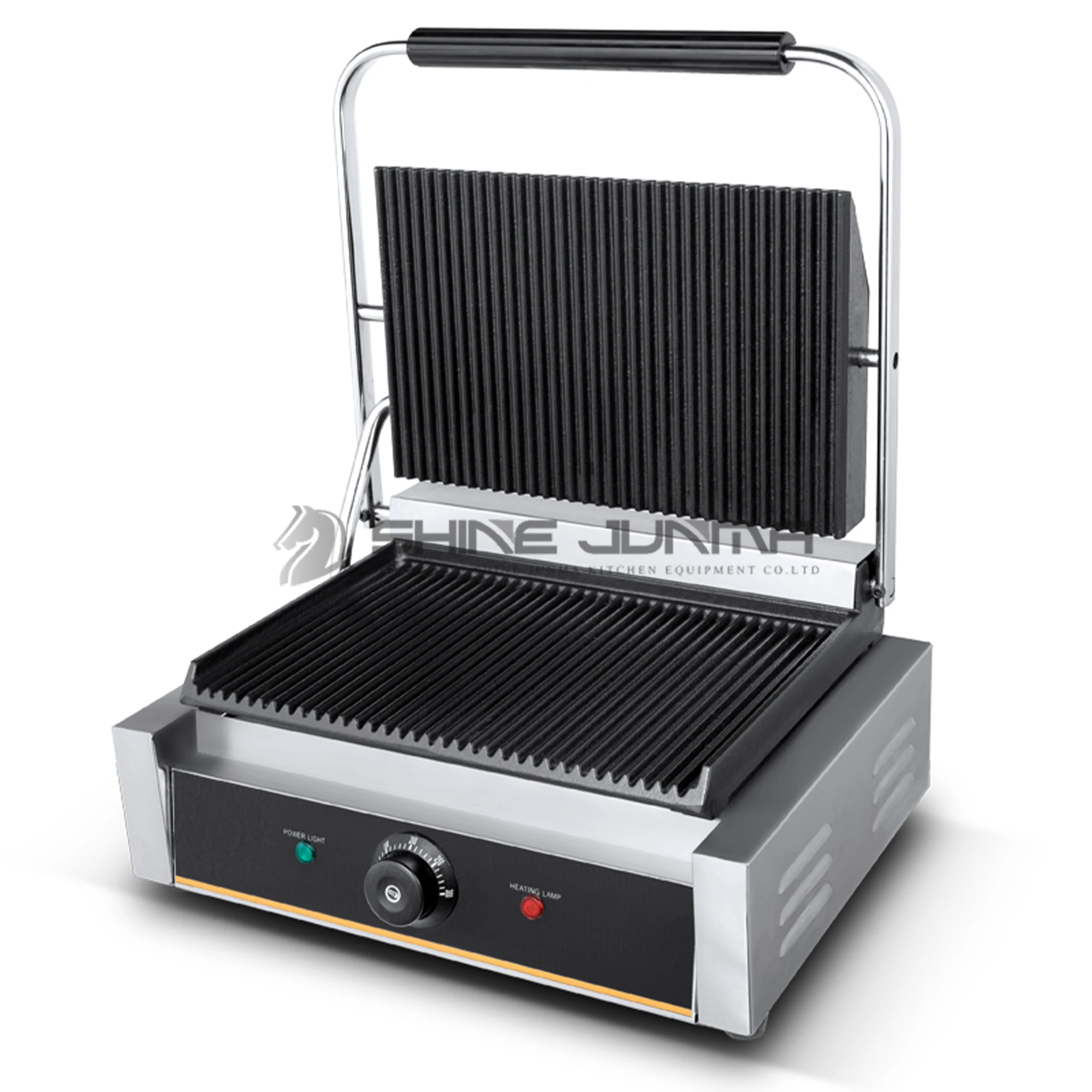 Factory Price 2200W Countertop Grill Panini And Hamburger Commercial Indoor Grill Panini Press Panini Press Machine