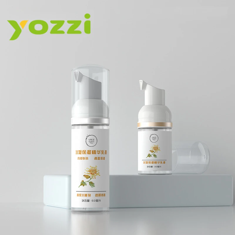 30ml 60ml PETG Mousse Foaming Pressing Facial Cleanser Shampoo Foaming Pump Bottle