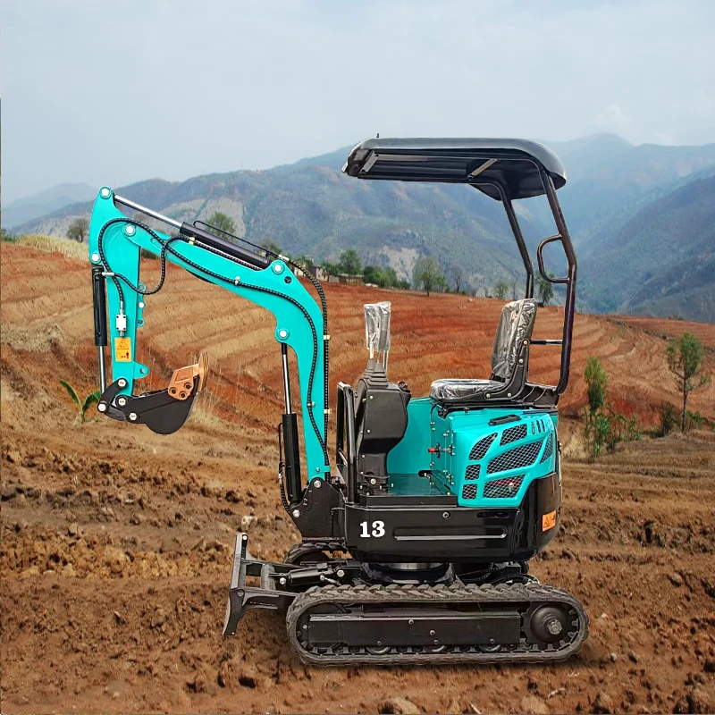 KUBOTA 0.8T Home Use Wheel Excavator Laidong EPA Engine Eaton Hydraulic Cylinder Gearbox Pump Bearing PLC Operated Eaton