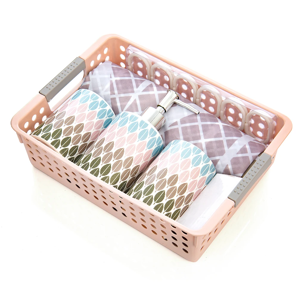 Storage Home Portable Container PP Organizer Multipurpose Plastic Storage Basket With Handle