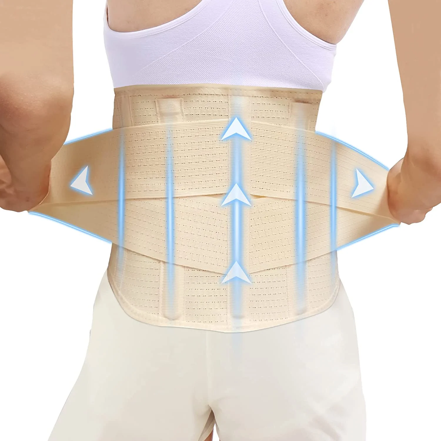 HKJD Anti-Skid Lumbar Support Belt Breathable Waist Lumbar Lower Back Brace For Sciatica, Herniated Disc, Relief Back Pain