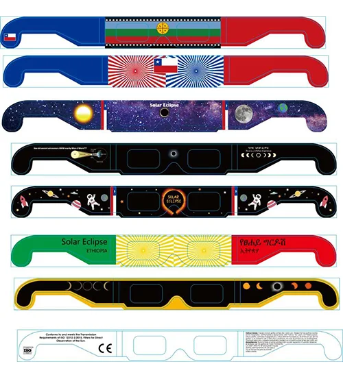 2022 eclipse solar eclipse glasses ce&iso certificated lentes eclipse solar