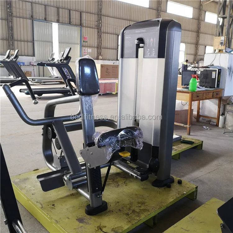 Commercial Gym Fitness Equipment Pull Back Pin Loaded Machine Double Pull Back Trainer Vertical Row