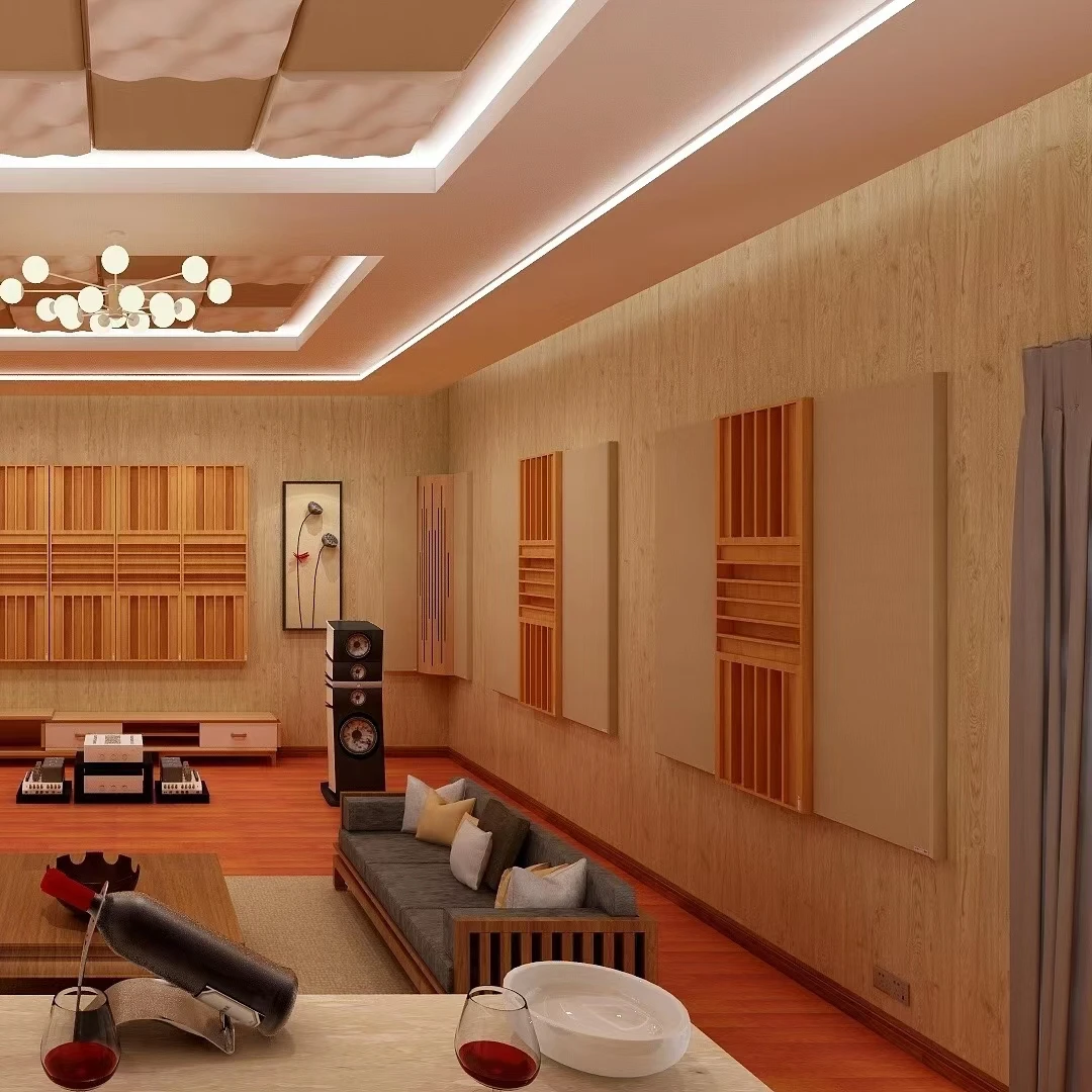 3D sound absorption panel material acoustic sound diffuser acoustic
