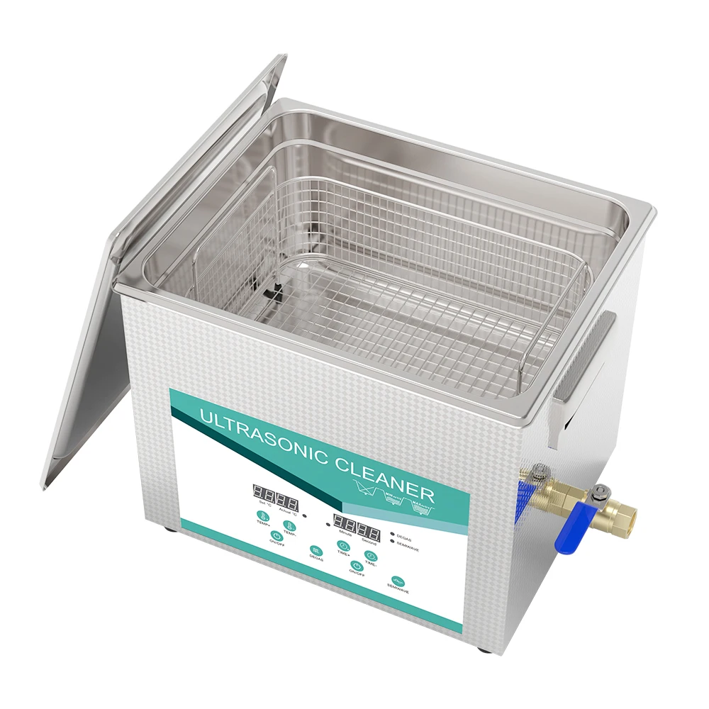 For PCB circuit board washing ultrasound ultrasonic cleaning machine  10L with heater 300w drainage degas function