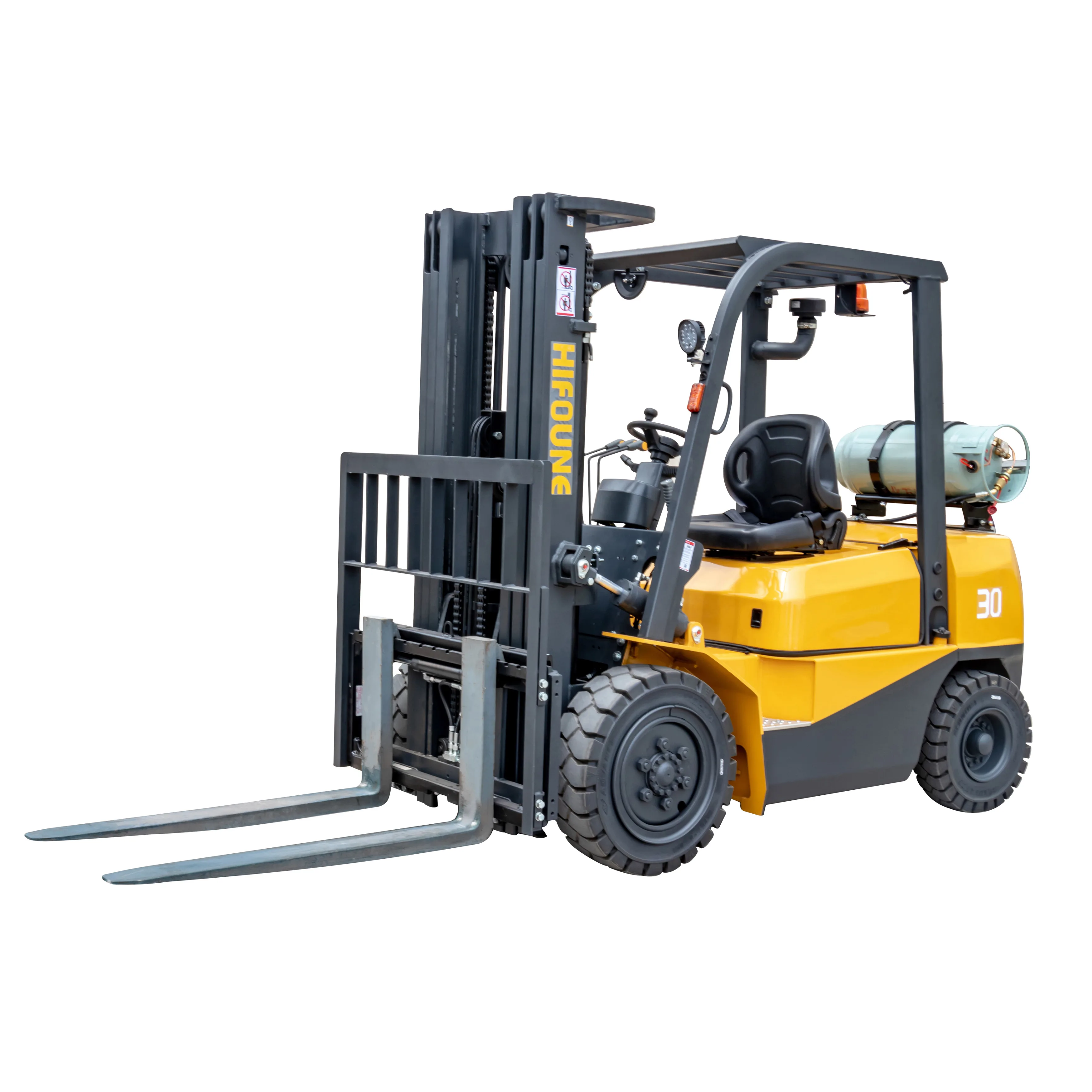 Hifoune 2 ton 3 ton diesel forklift with EPA certification and double triplex mast