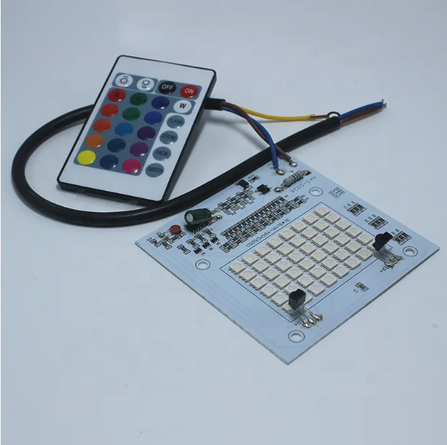 114 pcs SMD5050 RGB Led AC220V 50W Cob led module with remote