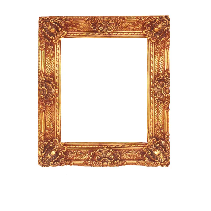 Vintage Large Size Oil Painting Frame European Style Rectangle Wedding Photo Frame