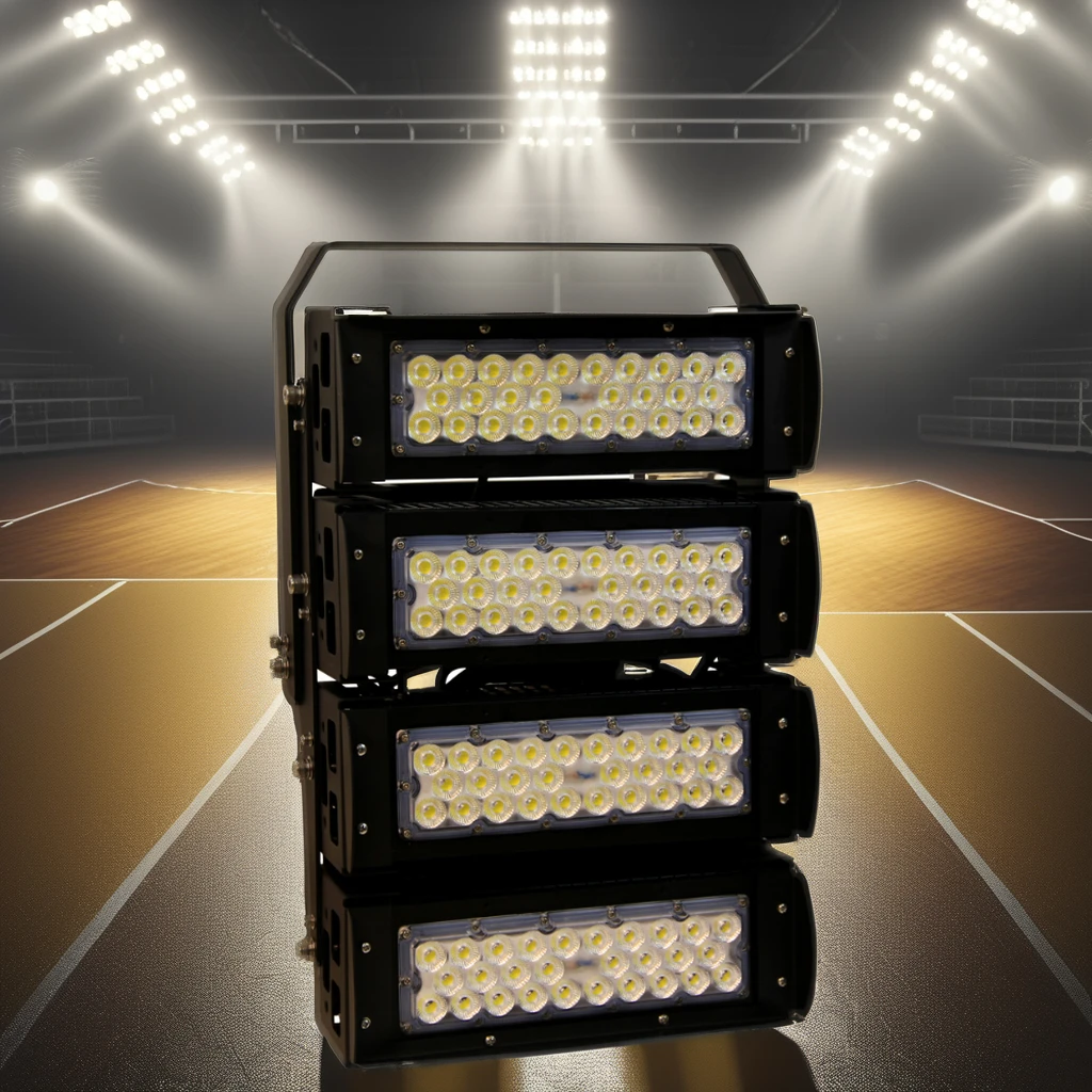 400W Outdoor LED Flood Light for Football Sports Stadium High Brightness with Warm White & 6500K ROHS & EMC Certified Reflectors