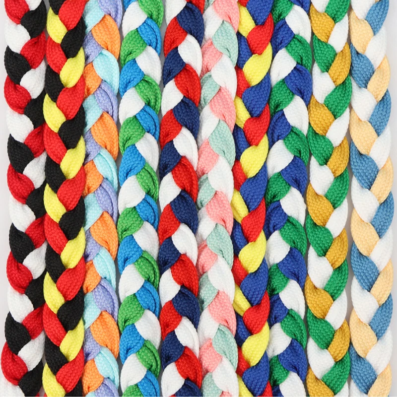 Rainbow braid with three strands of rope lace Ethnic lace belt Garment accessories diy jewelry hand-woven rope