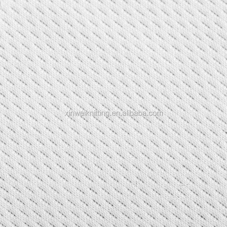 Moisture wicking Quick dry birdeye eyelet bird eye mesh polyester sports jersey sportswear fabric