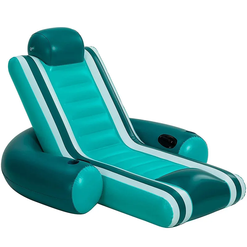 Custom inflatable water sofa pool party decorations, beach chairs pool floats