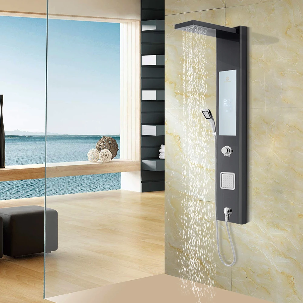 Оптовая продажа, электрические приборы, панель управления душевой лейкой из нержавеющей стали, безрезервуарный электрический водонагреватель, водонагреватель для ванной комнаты