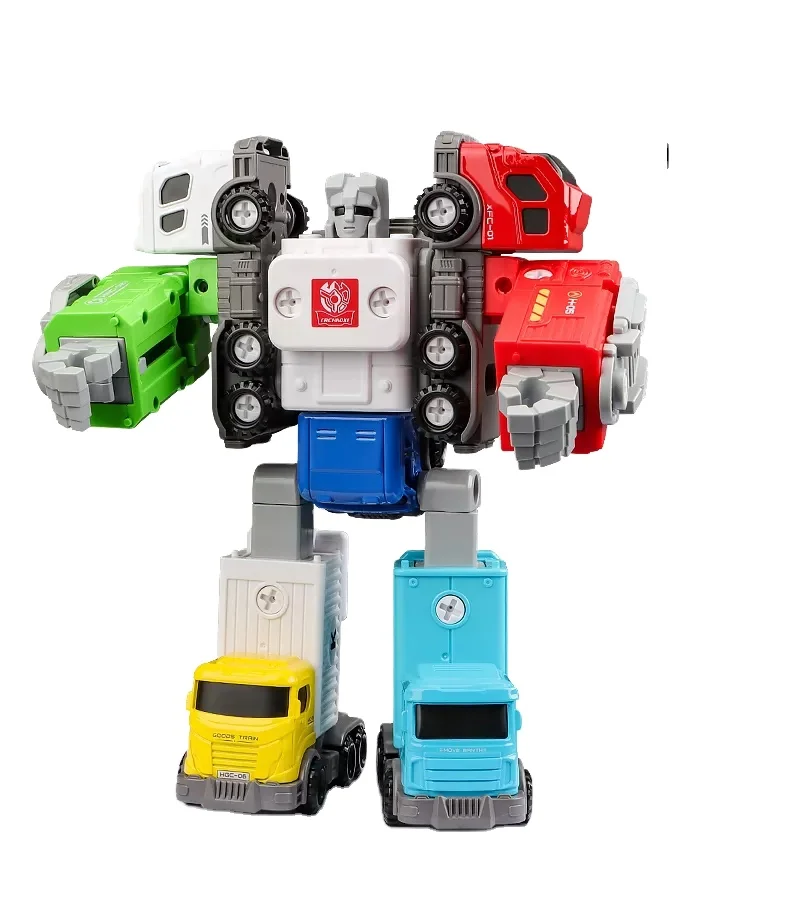5 в 1 комбинированный деформационный игрушечный робот разбирать грузовик Набор сменных сборок трансформирующий автомобиль