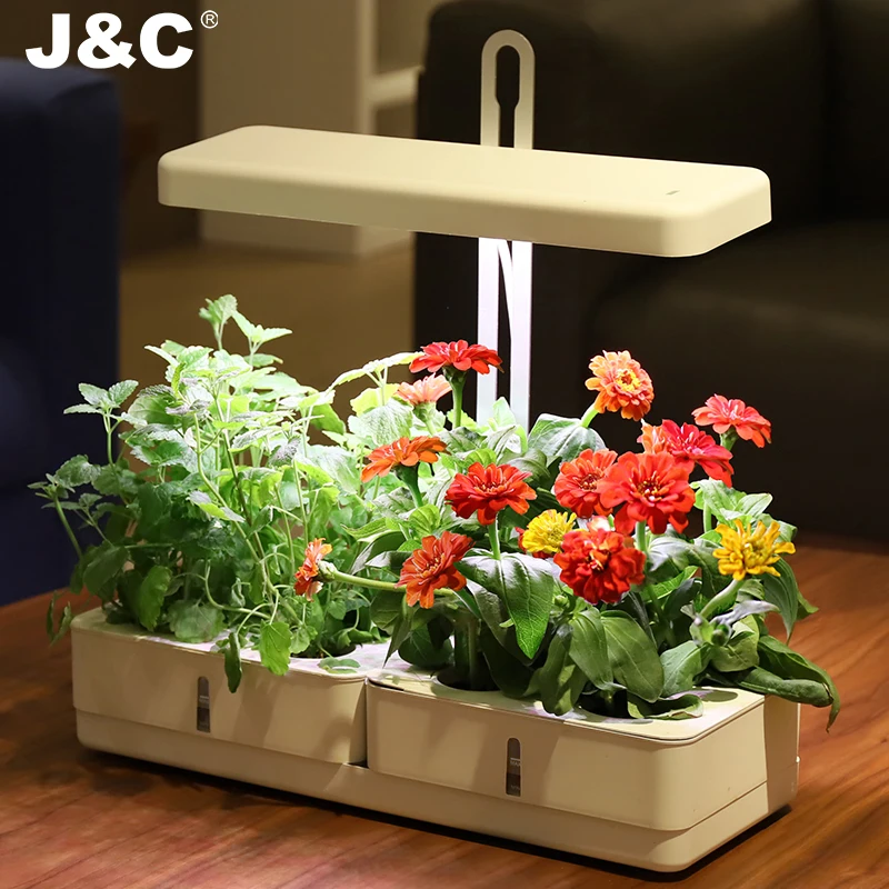 J&C Minigarden Gelulv - hydroponics garden lights Vegetable Seed Planter indoor herb garden with smart soil