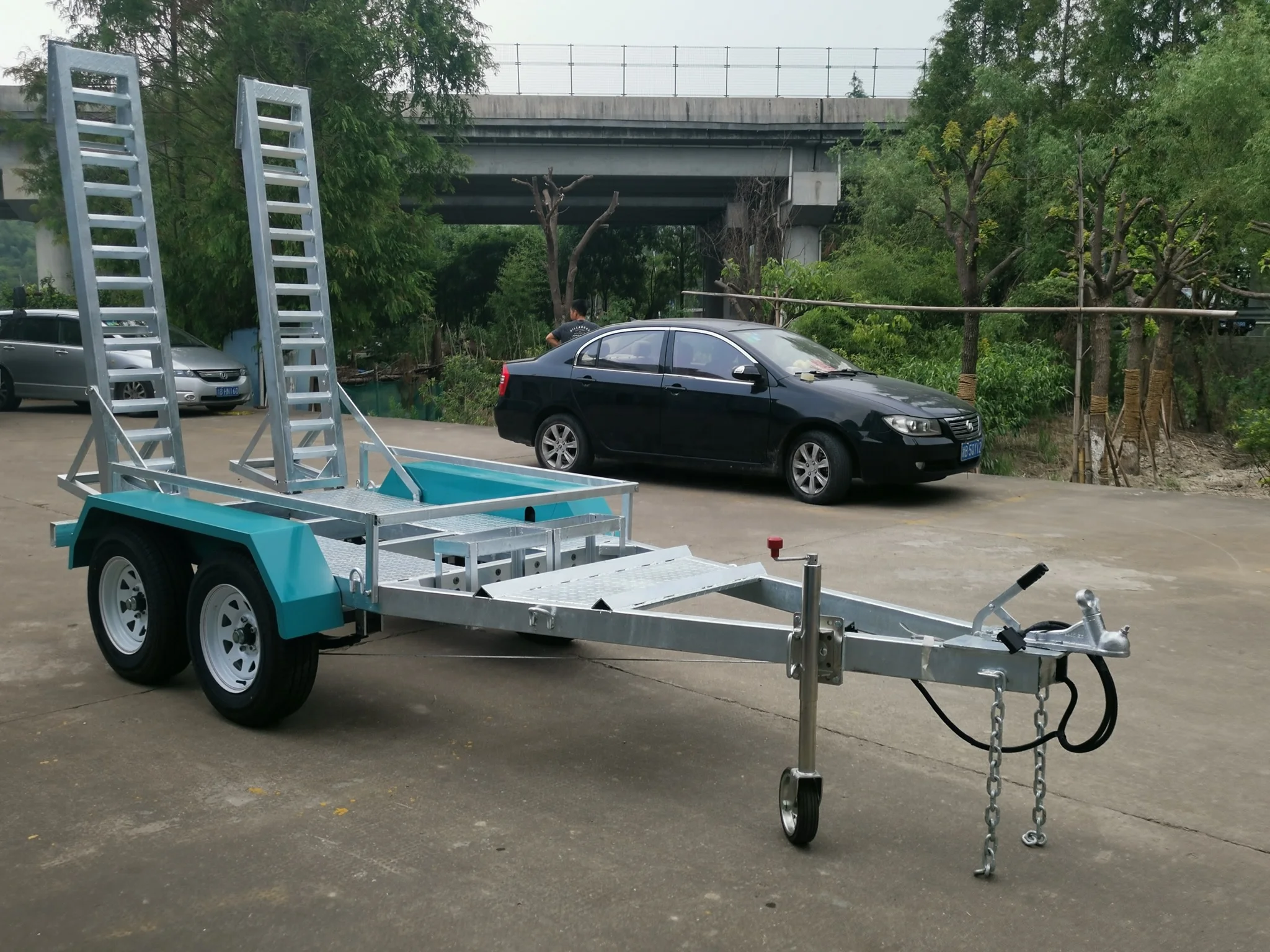 factory direct sale high rigidity mini excavator trailer with CE certification