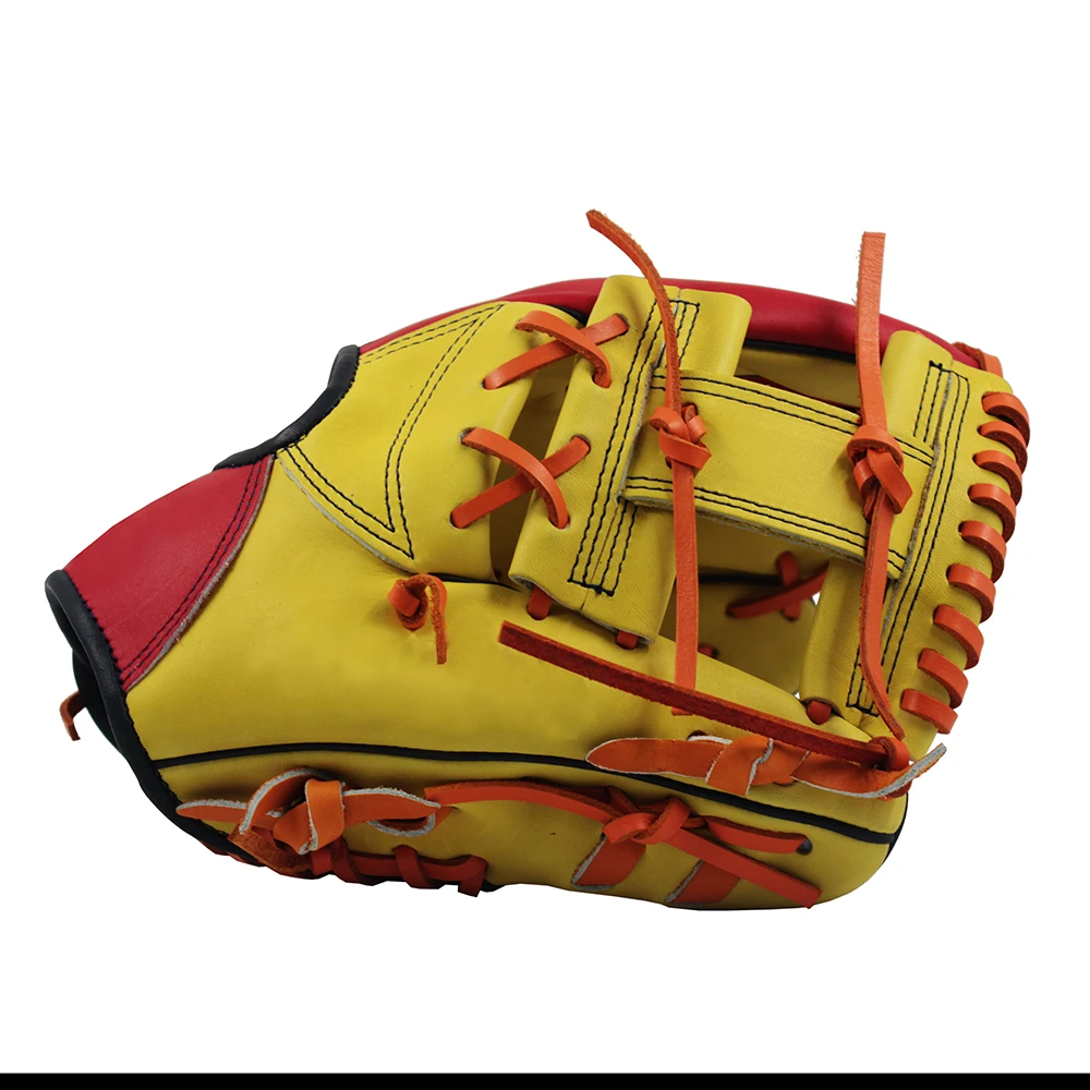 Custom Design Hot Sale Baseball Fielding Glove Cowhide/Kip Leather Baseball Fielding Gloves Softball American Adult Baseball Tra