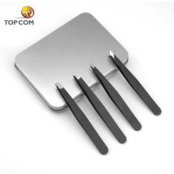 Инструменты для ухода за бровями профессиональный набор пинцетов из розового золота