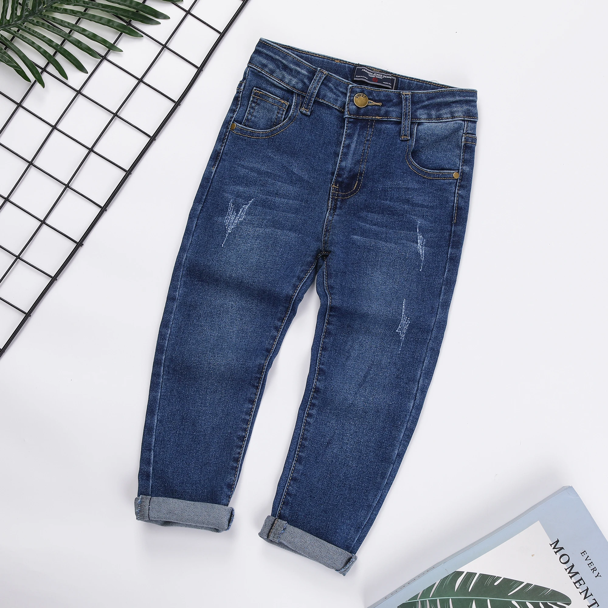 High quality kids stretch denim clothes children trousers toddler jeans for 3 years to 8 years