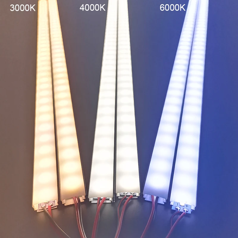 DHL 10-20pcs/lot 1m 16W strip aluminum profile for SMD5730 72LEDs 12VDC LED cabinet bar light flat  V profile led hard strip