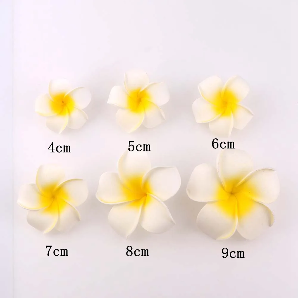 YOPIN-1275 Wholesale EVA Frangipani Flower Artificial Foam Frangipani Flowers