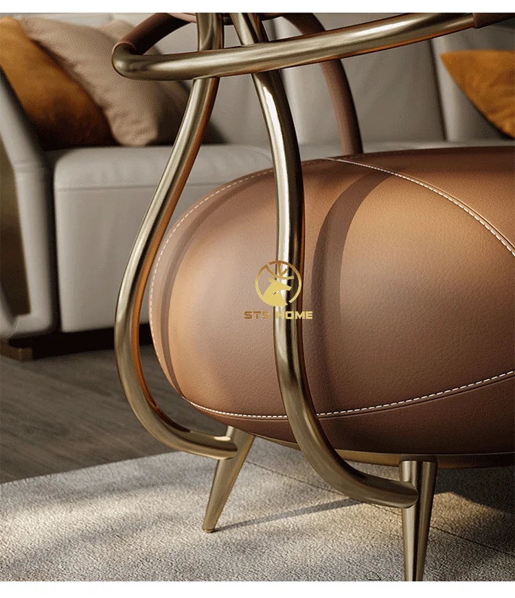 Designer Creative Modern Recliner Ant Leisure Chair Armchair  Villa Living Room Home Modern Light Luxury Backrest Ant Sofa Chair