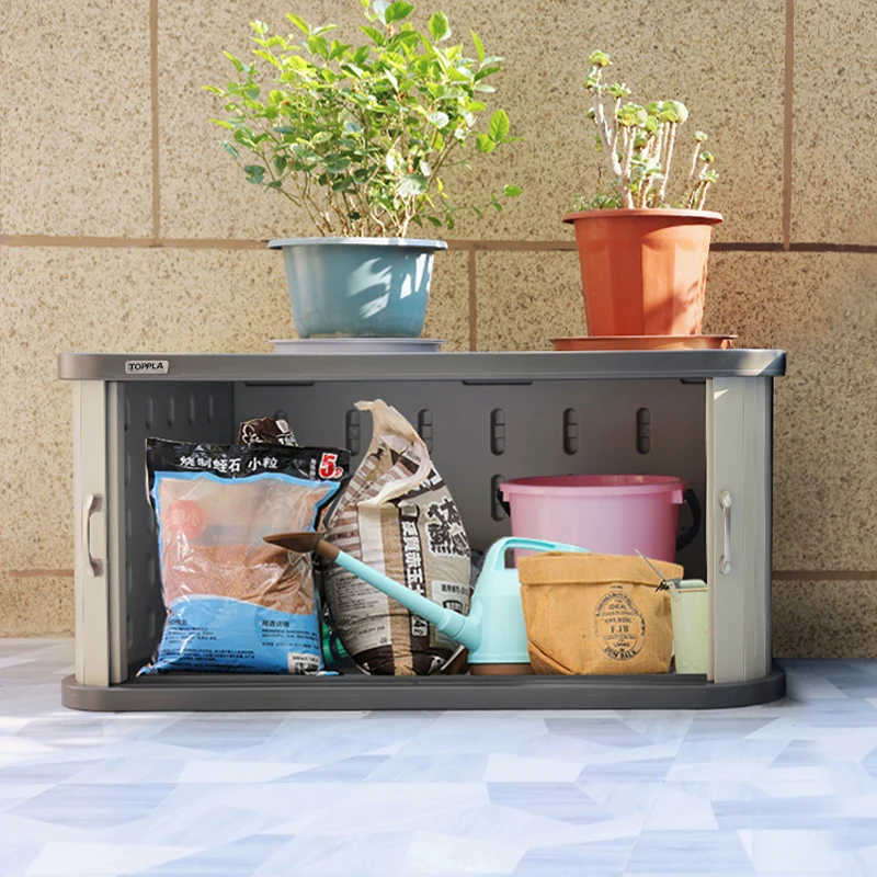 modern luxury large outdoor plastic texture design patio deck storage box with lock