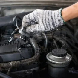 green waterproof  wood  latex iron sandy finish  coated wholesale micro-foam half fingers  diving kitchen anti dipping cut glove